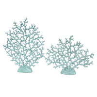 Thumbnail for AFD Blue Coral Tree Set of 2 Statues AFD Blue 