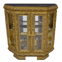 Thumbnail for AFD Gilt Vitrine with Marble Top Chests AFD Multi-Colored 
