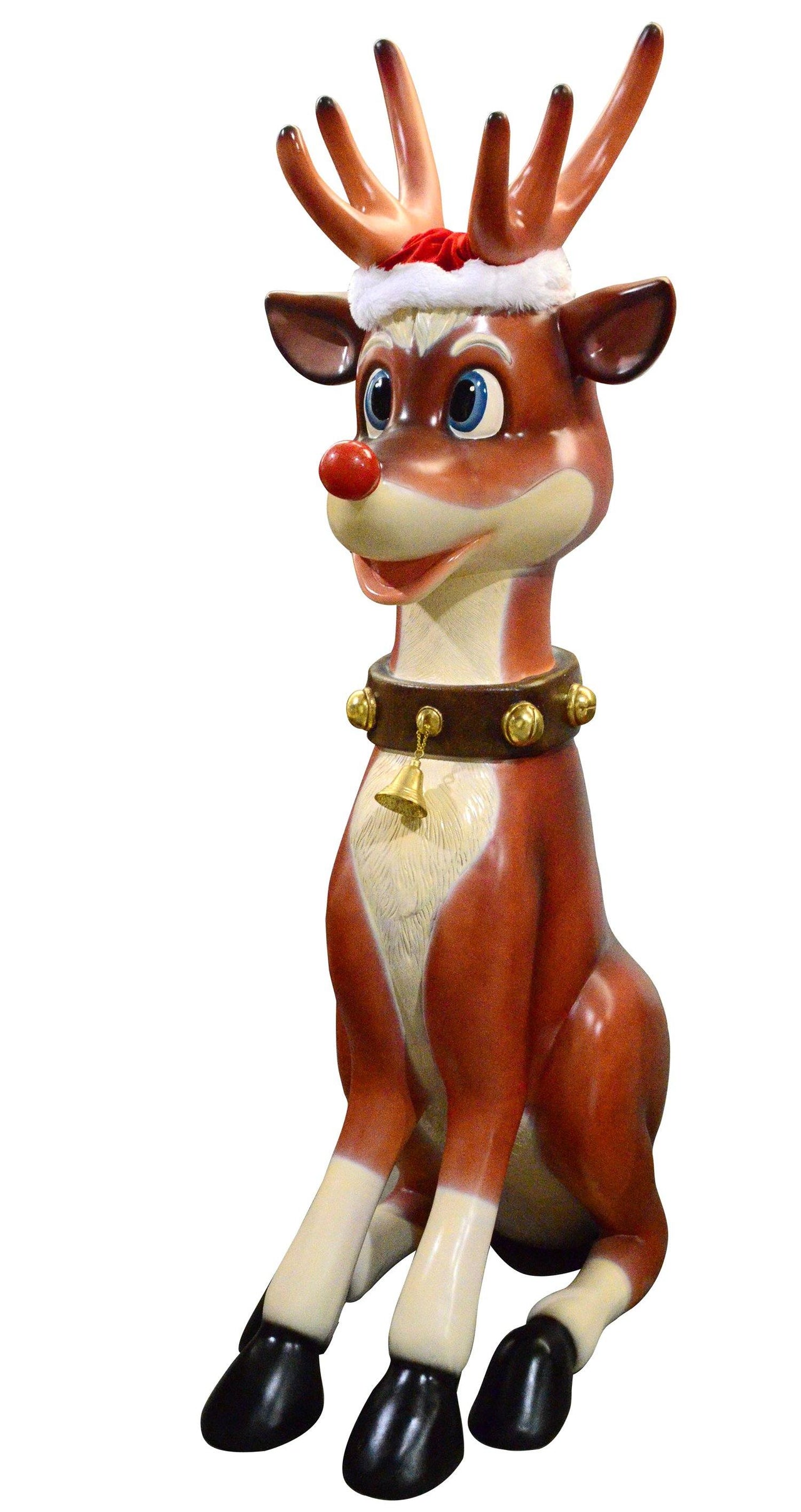AFD Majestic Funny Reindeer 7ft Statuary AFD Multi-Colored 