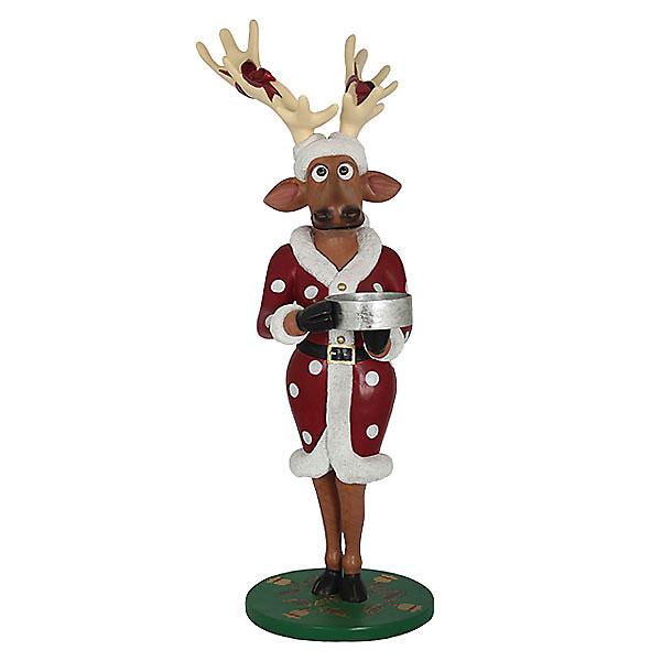 AFD Vixen with Gift Statuary AFD Multi-Colored 