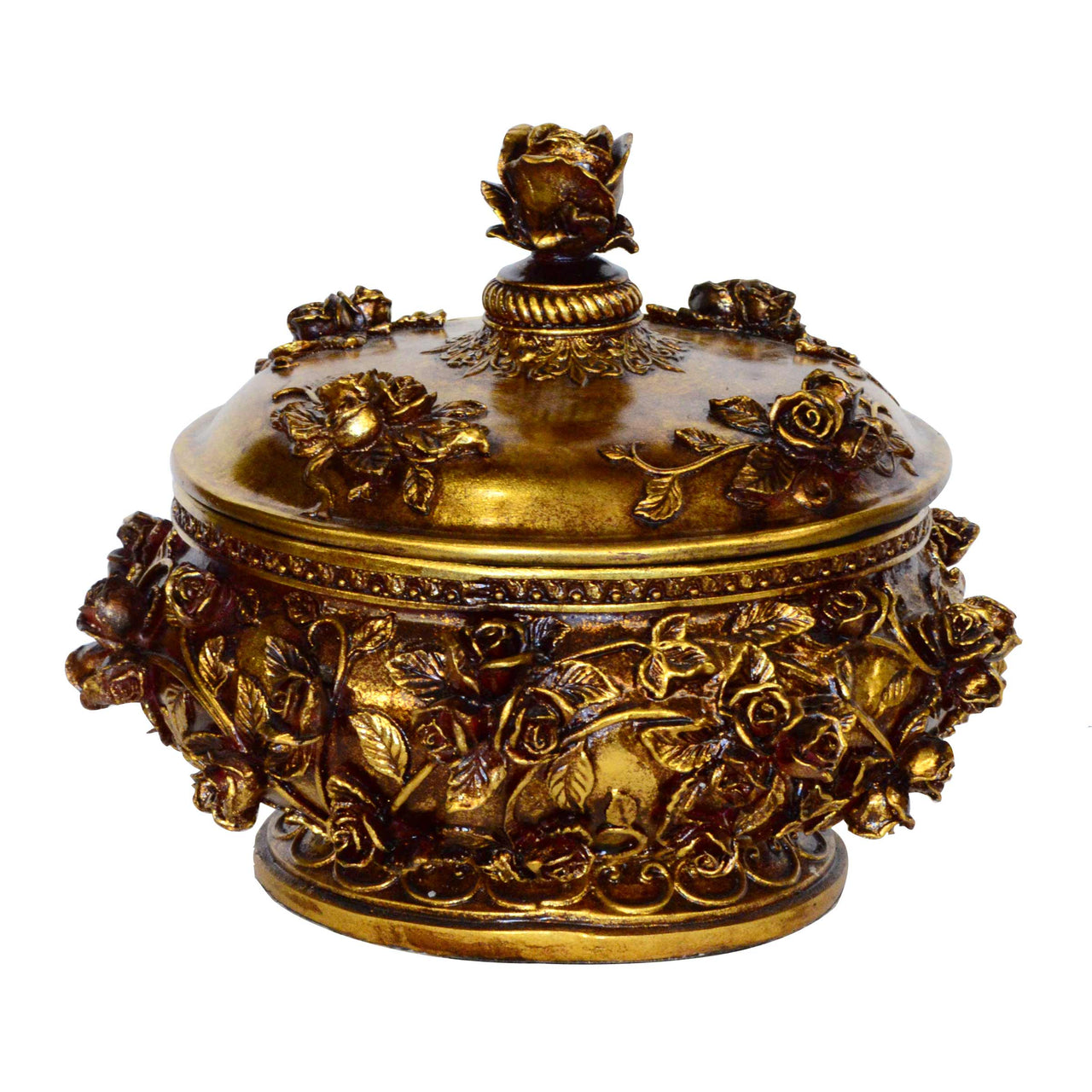 AFD Golden Garden Table Box Urns AFD Gold 