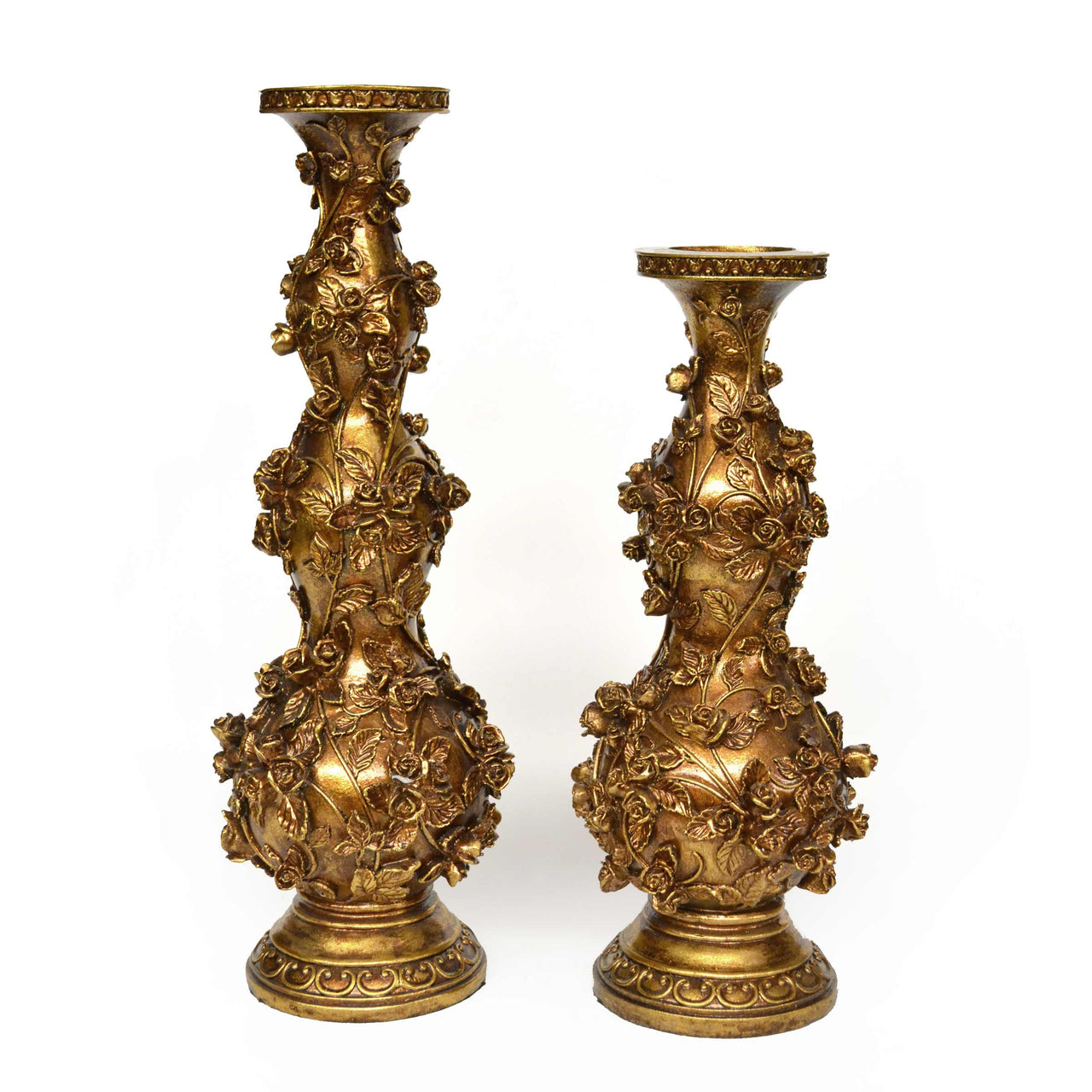 AFD Golden Gardens 2 Piece Candleholder Set Décor AFD Gold 