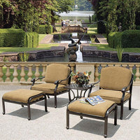 Thumbnail for AFD Savannah Outdoor Aluminum Club Chair Set of 5 Patio AFD Multi-Colored 