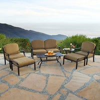 Thumbnail for AFD Savannah Outdoor Aluminum Deep Seating 7 Piece Set Patio AFD Multi-Colored 