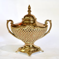 Thumbnail for AFD Rose Crystal Tureen Urns AFD Rose, Gold 