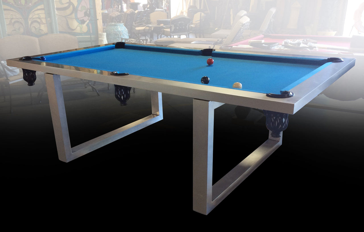 AFD New Modern Stainless Steel Pool Table Indoor/ Outdoor Bar And Game AFD Stainless 