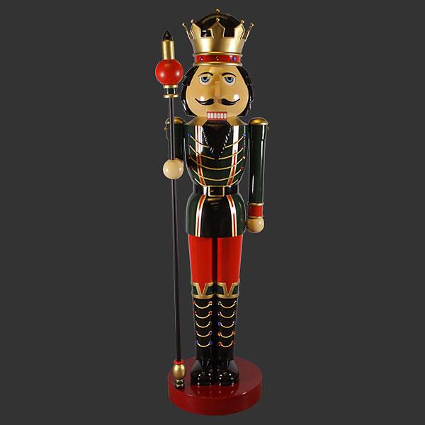 AFD Nutcracker w Sceptor Right 12 foot (KIT) Statuary AFD Multi-Colored 