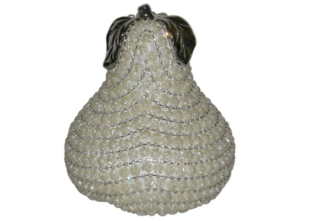 AFD Crystal Pearl Pear Décor AFD White, Crystal 