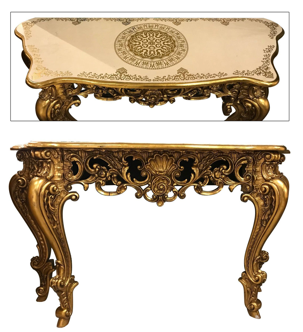 AFD Marquis Gilt Console Tables AFD Multi-Colored 