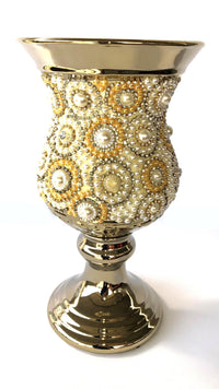 Thumbnail for AFD Radiant Pearl Vase Décor AFD Gold, Crystal 