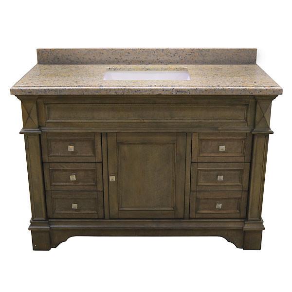 AFD Elite Vanity - Expresso 48" Single Sink Freestanding Bathroom Vanity Vanity AFD 