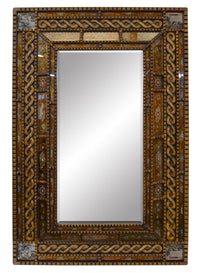 Thumbnail for AFD Peruvian Painted Glass Serpentine Mirror Mirrors AFD Multi-Colored 
