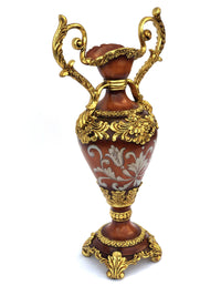 Thumbnail for AFD Brown and White 22 inch Toulled Vase Décor AFD Brown, Gold 