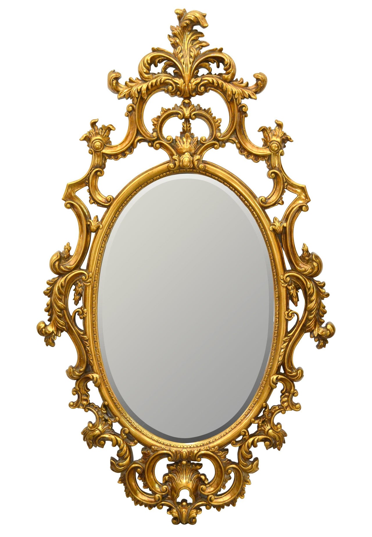 AFD Oval Baroque MIrror Mirrors AFD Gold 