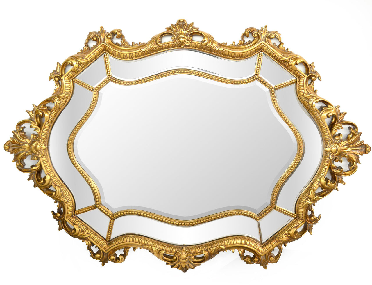 AFD Queen Baroque Oval Mirror Mirrors AFD Gold 
