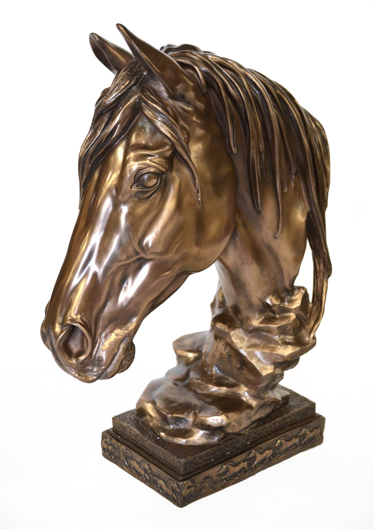 AFD Bronzed Horse Bust Classic Décor AFD Bronze 