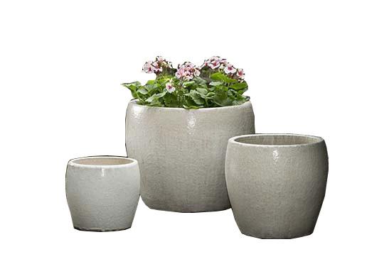 Campania International Glazed Terra cotta Sara Planter Urn/Planter Campania International 
