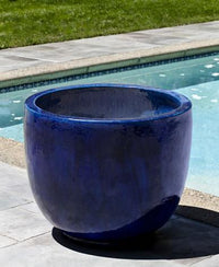 Thumbnail for Campania International Glazed Terra cotta Sem Planter Urn/Planter Campania International 