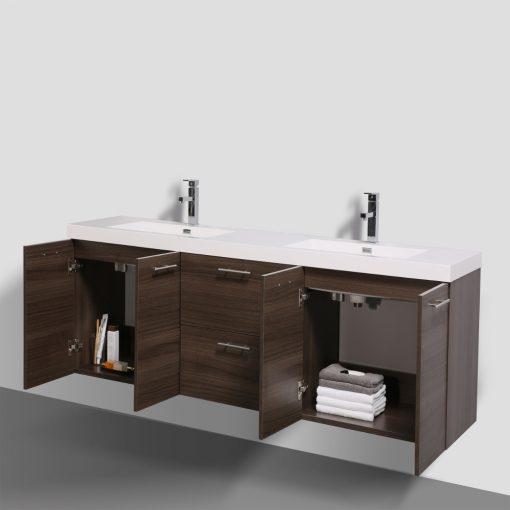 Eviva Luxury 84 inch bathroom vanity with integrated acrylic sinks Vanity Eviva 