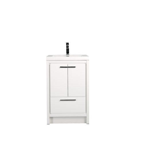 Eviva Grace 24 in. White Bathroom Vanity with White Integrated Acrylic Countertop Vanity Eviva 