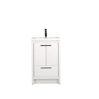 Thumbnail for Eviva Grace 24 in. White Bathroom Vanity with White Integrated Acrylic Countertop Vanity Eviva 