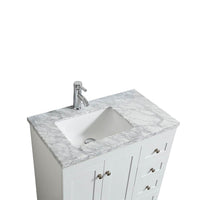 Thumbnail for Eviva Happy 30″ x 18″ Transitional Bathroom Vanity w/ White Carrara Top Vanity Eviva 