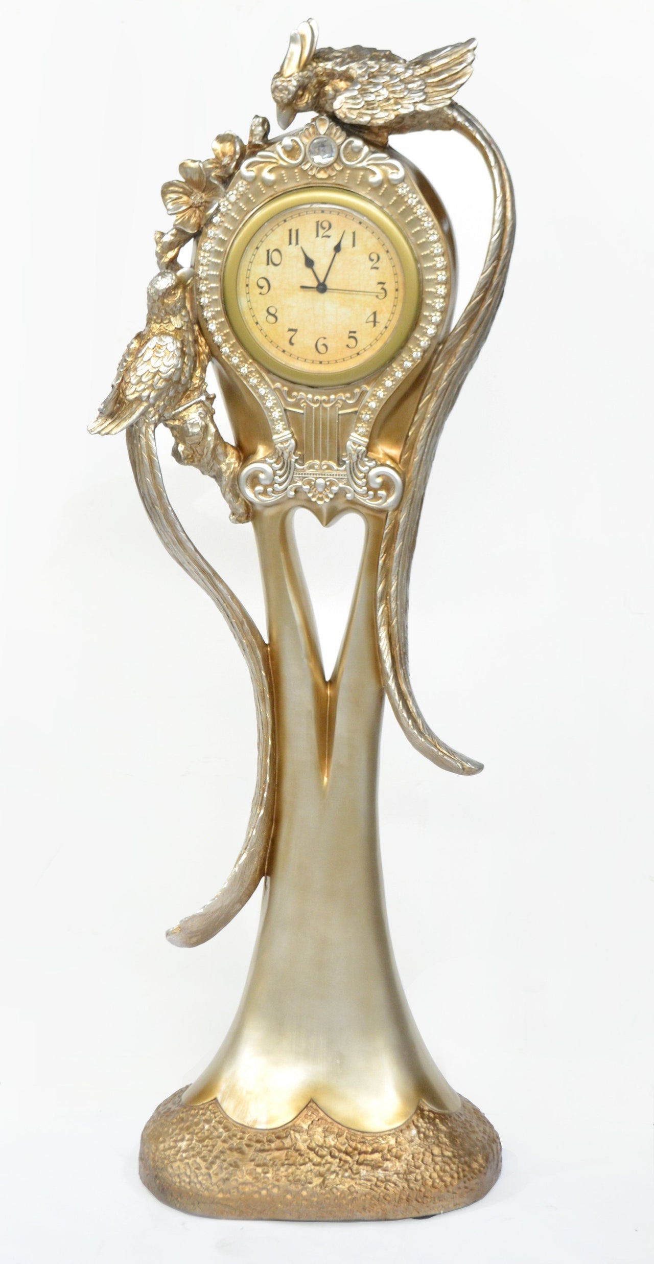 AFD Parrot Floor Clock Décor AFD Silver 