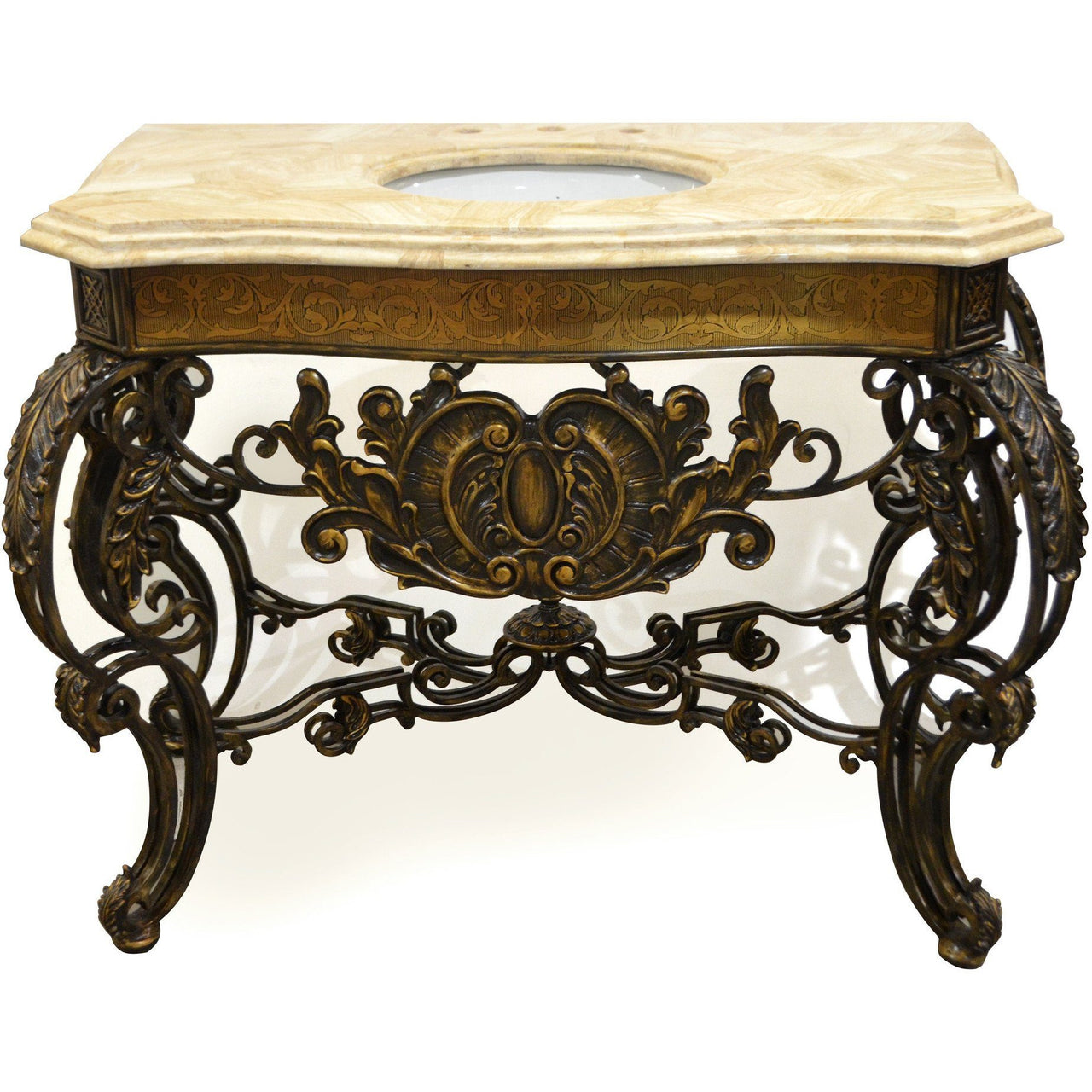 AFD Vanity Console 50.50" Single Sink Freestanding Bathroom Vanity Vanity AFD 
