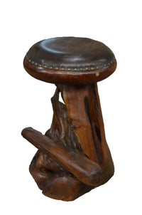 Thumbnail for AFD Old Growth Teak Root Counter Stool Bar And Game AFD NATURAL 