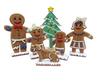 Thumbnail for AFD Mini Gingerbread Family Set of 6 (KIT) Statuary AFD Multi-Colored 
