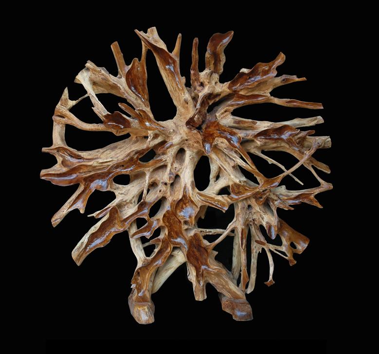 AFD Teak Root Architectural Piece with Stand B Décor AFD TEAK 