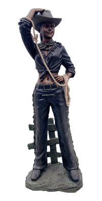 Thumbnail for AFD Cow Girl W Rope Décor AFD Bronze Green 