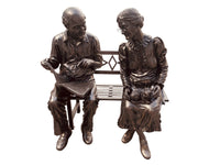 Thumbnail for AFD Grandma and Grandpa on Bench Benches AFD Bronze 
