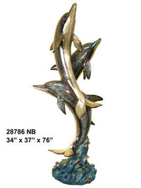 Thumbnail for AFD Three Dolphins Special Patina Décor AFD Multi-Colored 