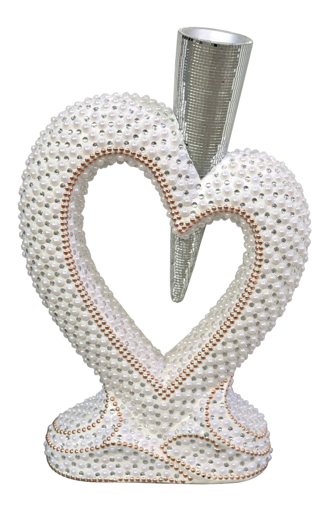 AFD White Heart Small Urns AFD WHITE 
