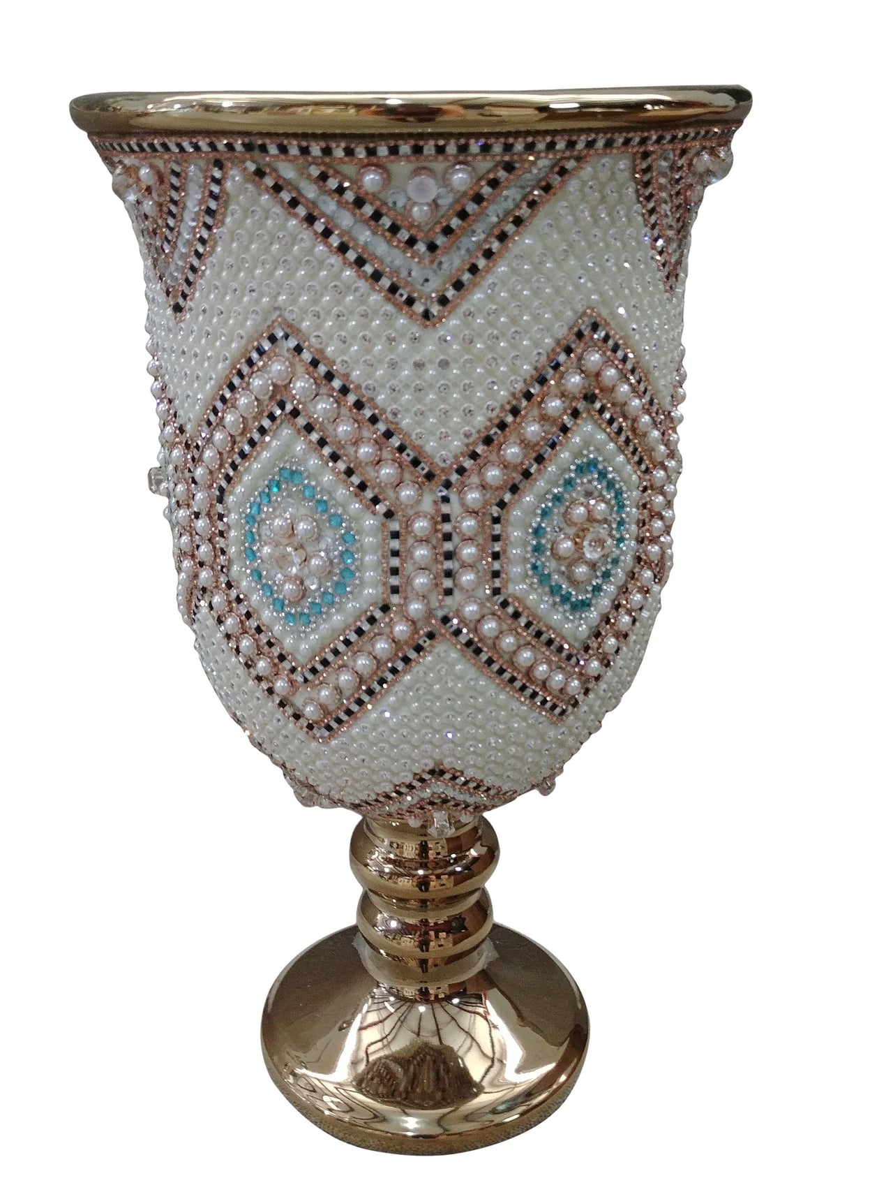 AFD Moroccan Chalice Vase Décor AFD MULTI COLORED 