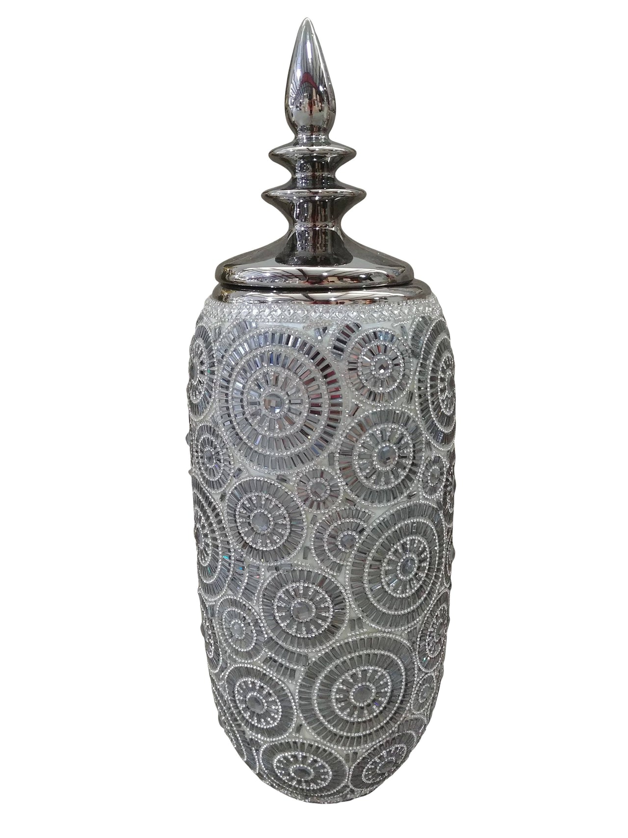 AFD Starling and Crystal Vase Décor AFD WHITE / GOLD 