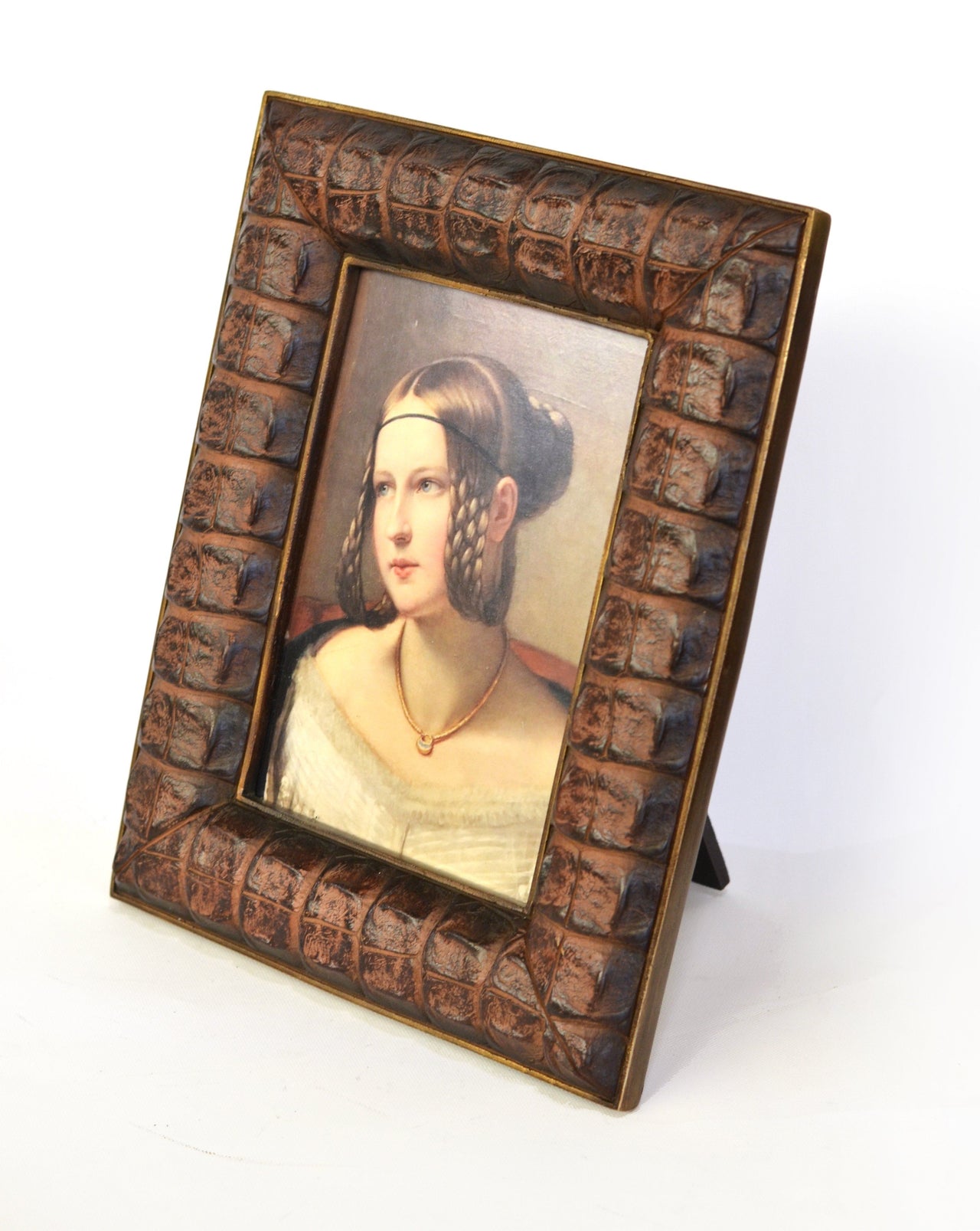 AFD Faux Croc Skin Textured Photo Frame Décor AFD MULTI COLORED 