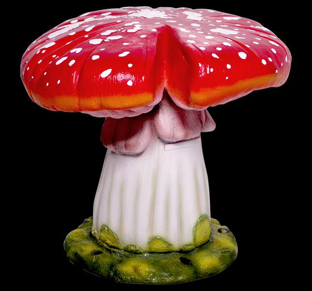 AFD Mushroom Single Mushroom Seat Statuary AFD MULTI COLORED 