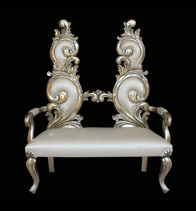 AFD Platina Luxury Italia Sette Chairs AFD WHITE / PLATINA 
