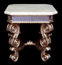 Thumbnail for AFD Platina Bella Accent Table Tables AFD CREAM / PLATINA 
