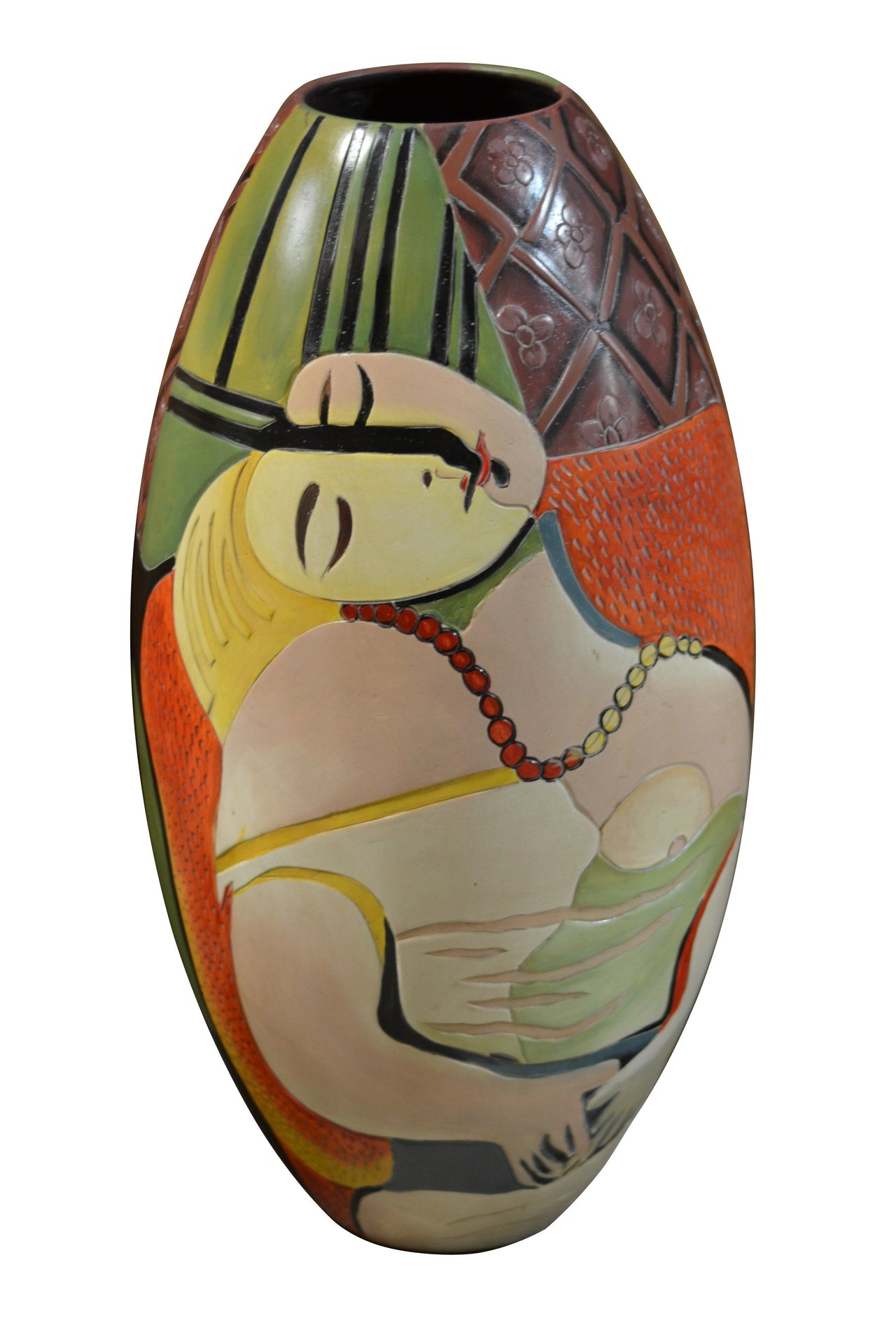 AFD Lady in Red Chair Vase Décor AFD MULTI COLORED 
