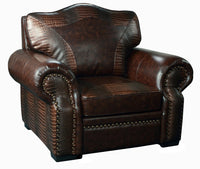 Thumbnail for AFD Botswana Croc and Leather Chair Chairs AFD TWO TONE 