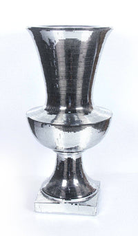 Thumbnail for AFD Tall Silver Glass Mosaic Vase Décor AFD SILVER 
