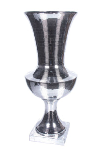 Thumbnail for AFD Silver Glass Mosaic Small Vase Décor AFD SILVER 