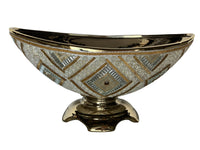 Thumbnail for AFD Golden Reflections Center Bowl Bowls AFD White, Gold 