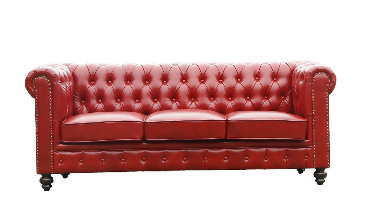 AFD Classic Chesterfield Sofa Sofa AFD Red 