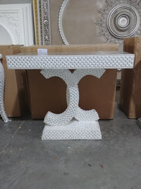 Thumbnail for AFD Crystal and Pearls Large Console Tables AFD Silver 