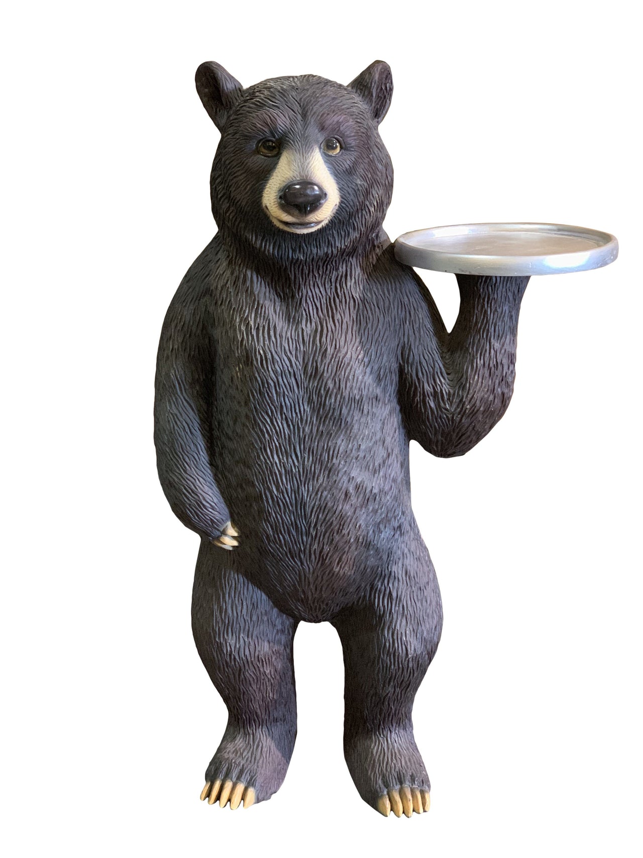 AFD Standing Bear With Tray 3.50 FT Statuary AFD Black 