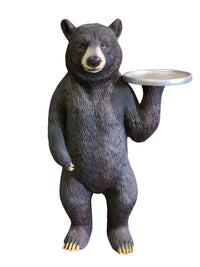 Thumbnail for AFD Standing Bear With Tray 3.50 FT Statuary AFD Black 
